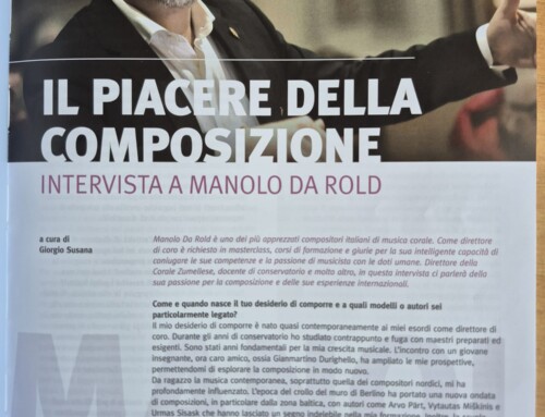 Intervista a Manolo Da Rold dalla rivista Choraliter